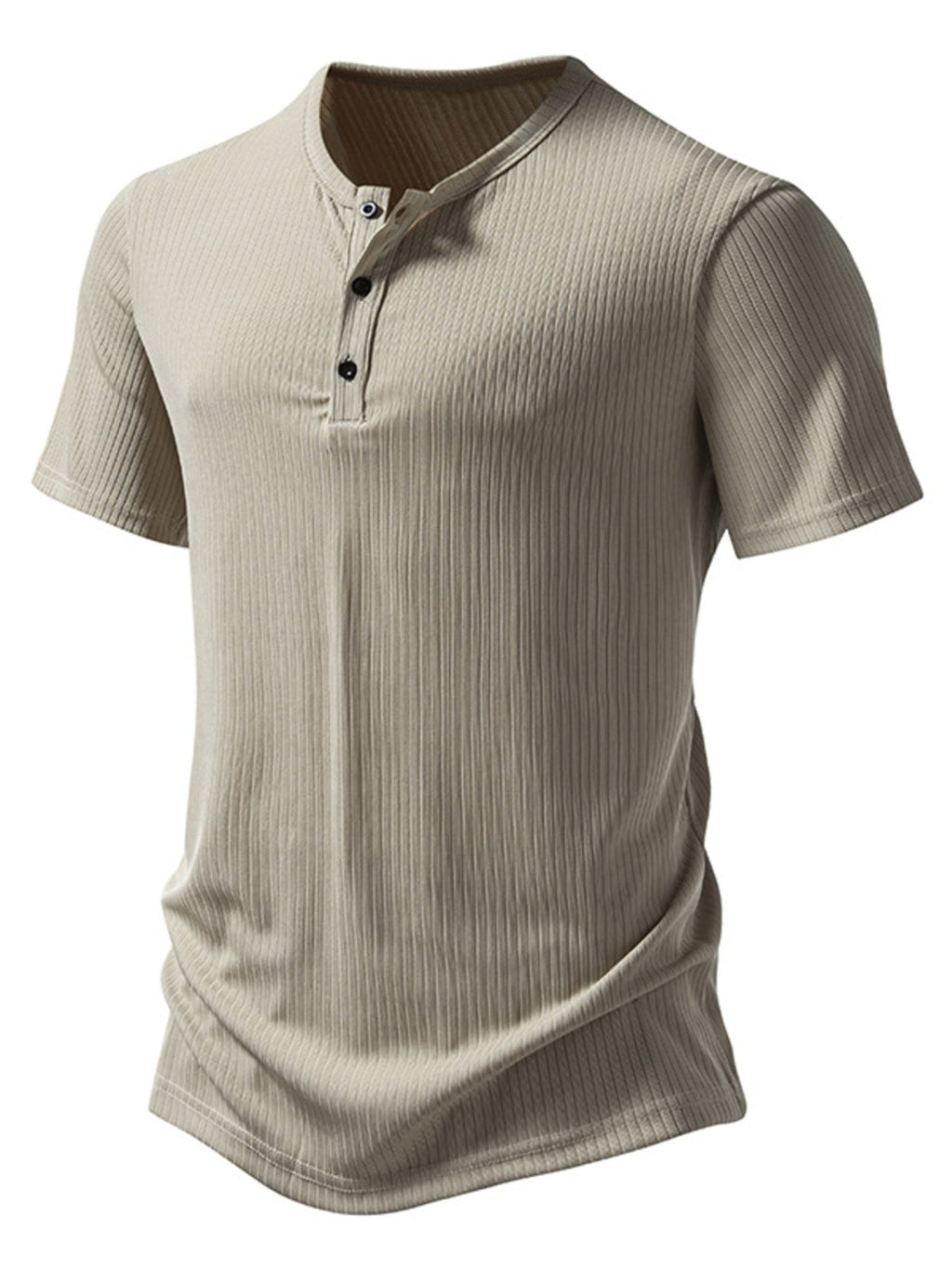 Men's Button Detail Short Sleeve T-Shirt
