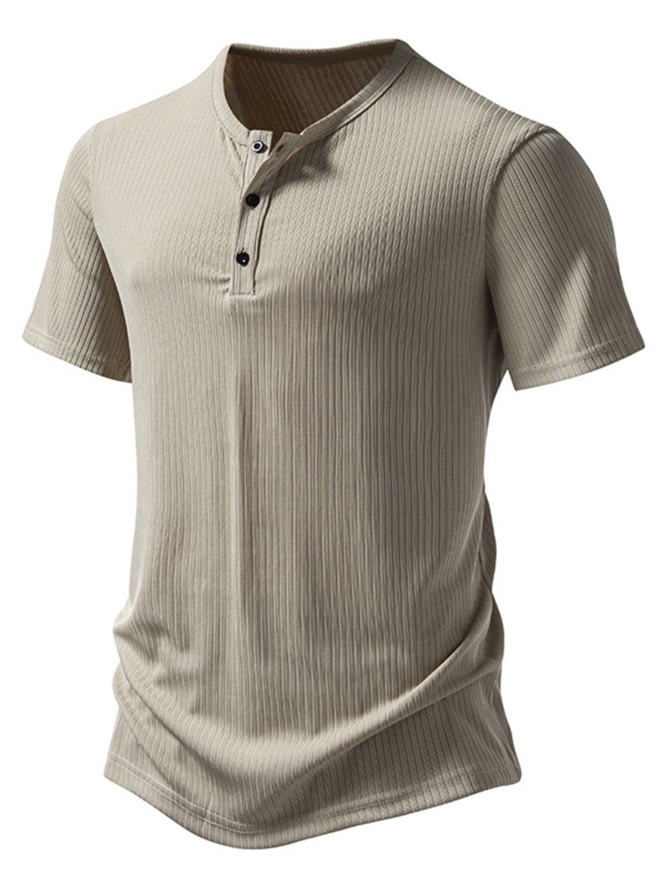 Men's Button Detail Short Sleeve T-Shirt