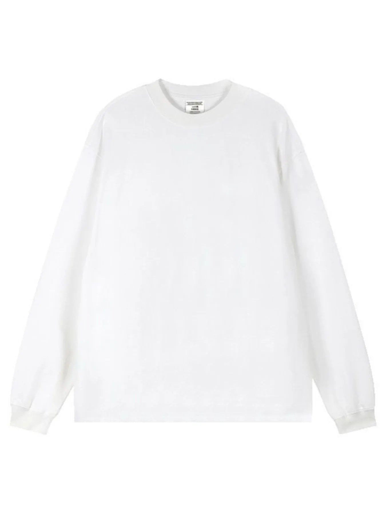 Men's Plus Size Round Neck Long Sleeve T-Shirt
