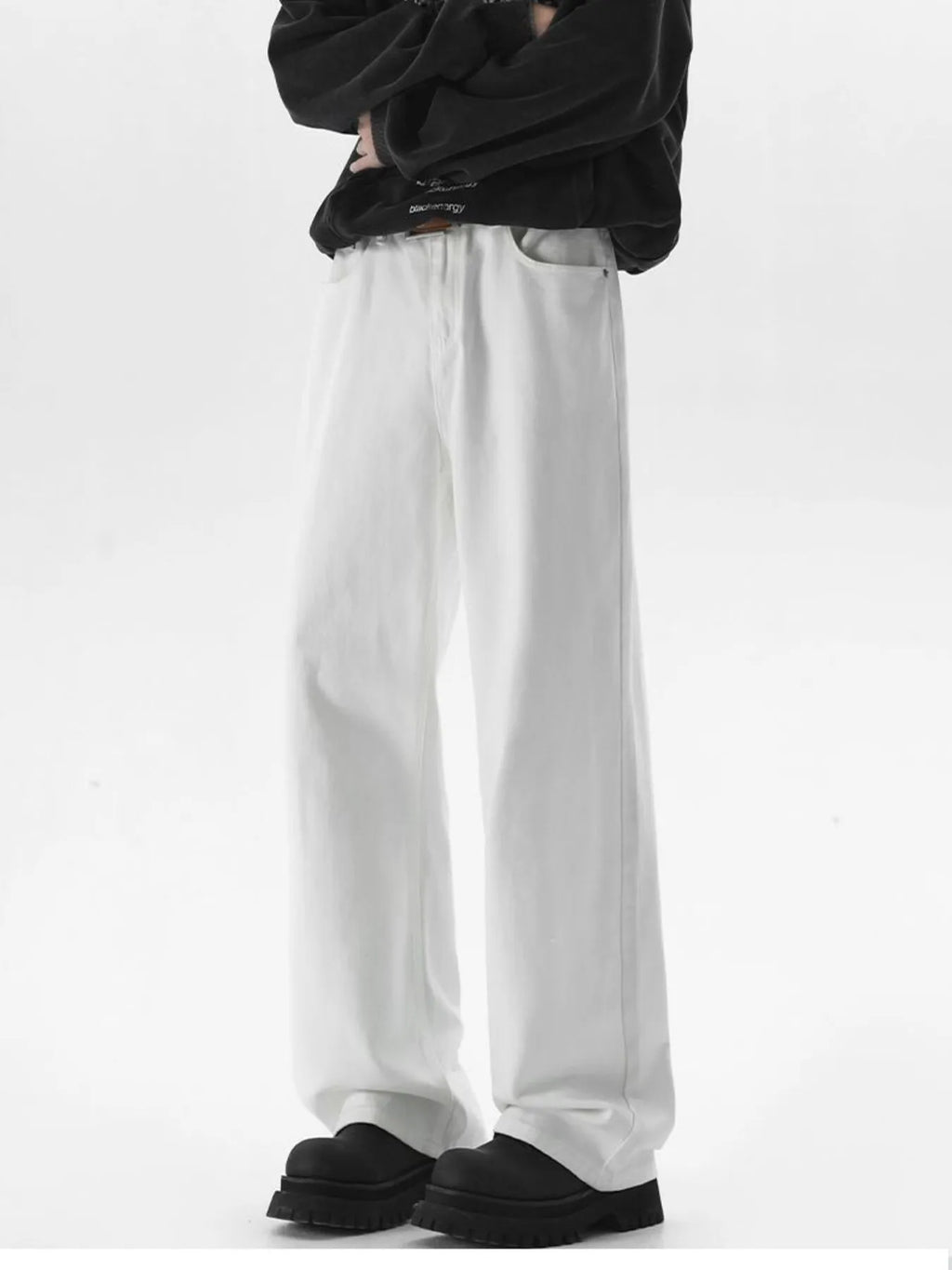 Men's Full Size Wide Leg Jeans Plus Size