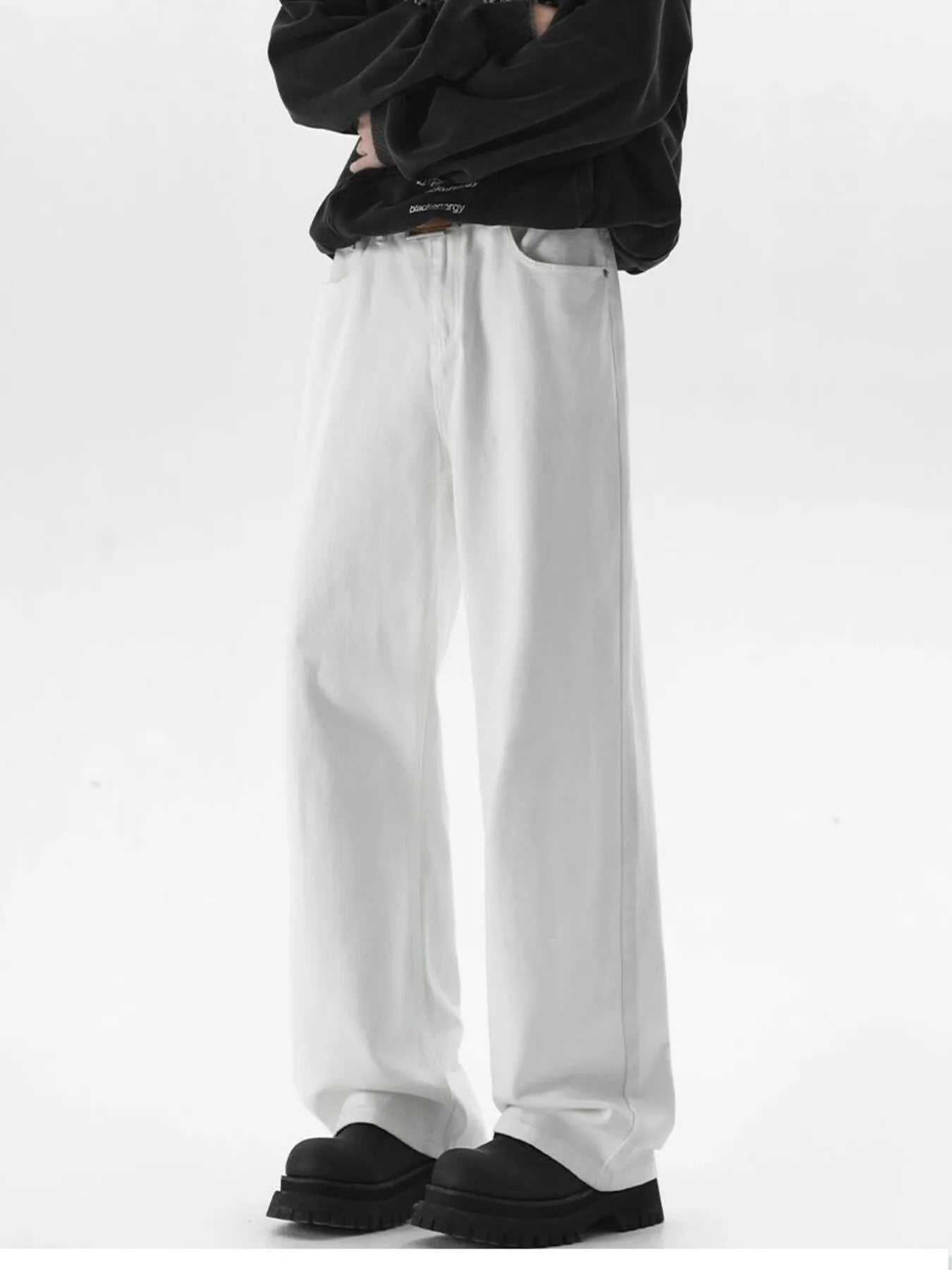 Men's Full Size Wide Leg Jeans Plus Size