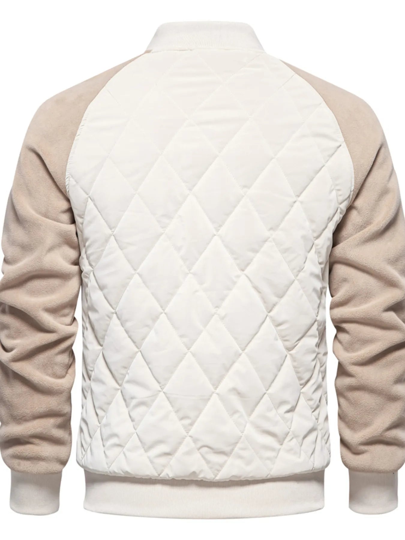 Men's Quilted Snap Down Long Sleeve Jacket