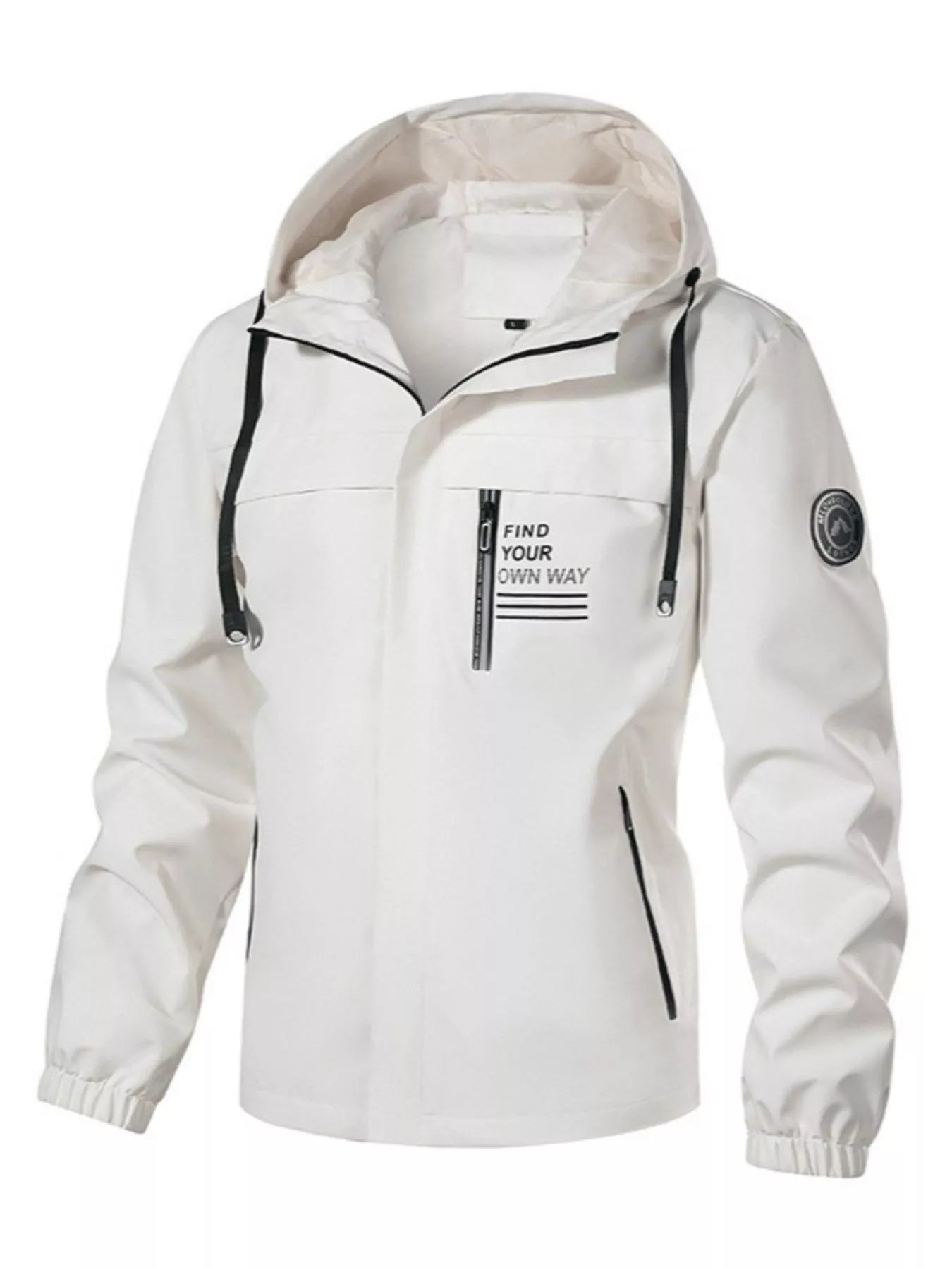 Men's Plus Size Waterproof Hooded Outdoor Jacket