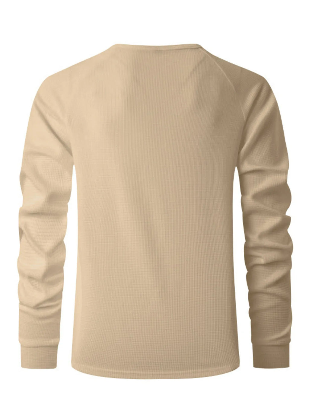 Men's Full Size Button Detail Long Sleeve T-Shirt Plus Size