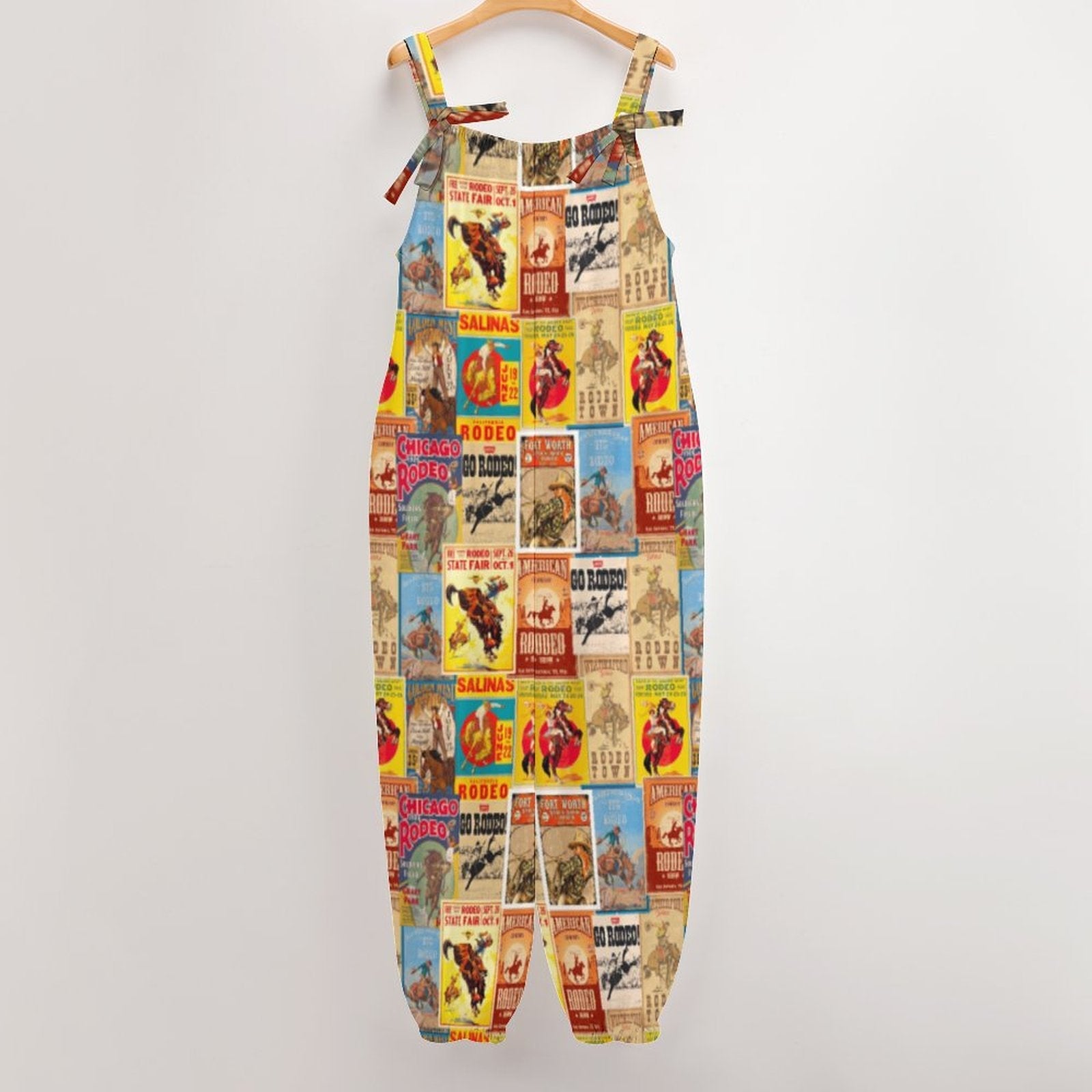 Baha Ranch Vintage Rodeo Poster Overalls Jumpsuit