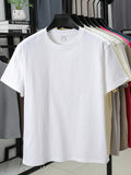Men's Full Size Round Neck Short Sleeve T-Shirt Plus Size