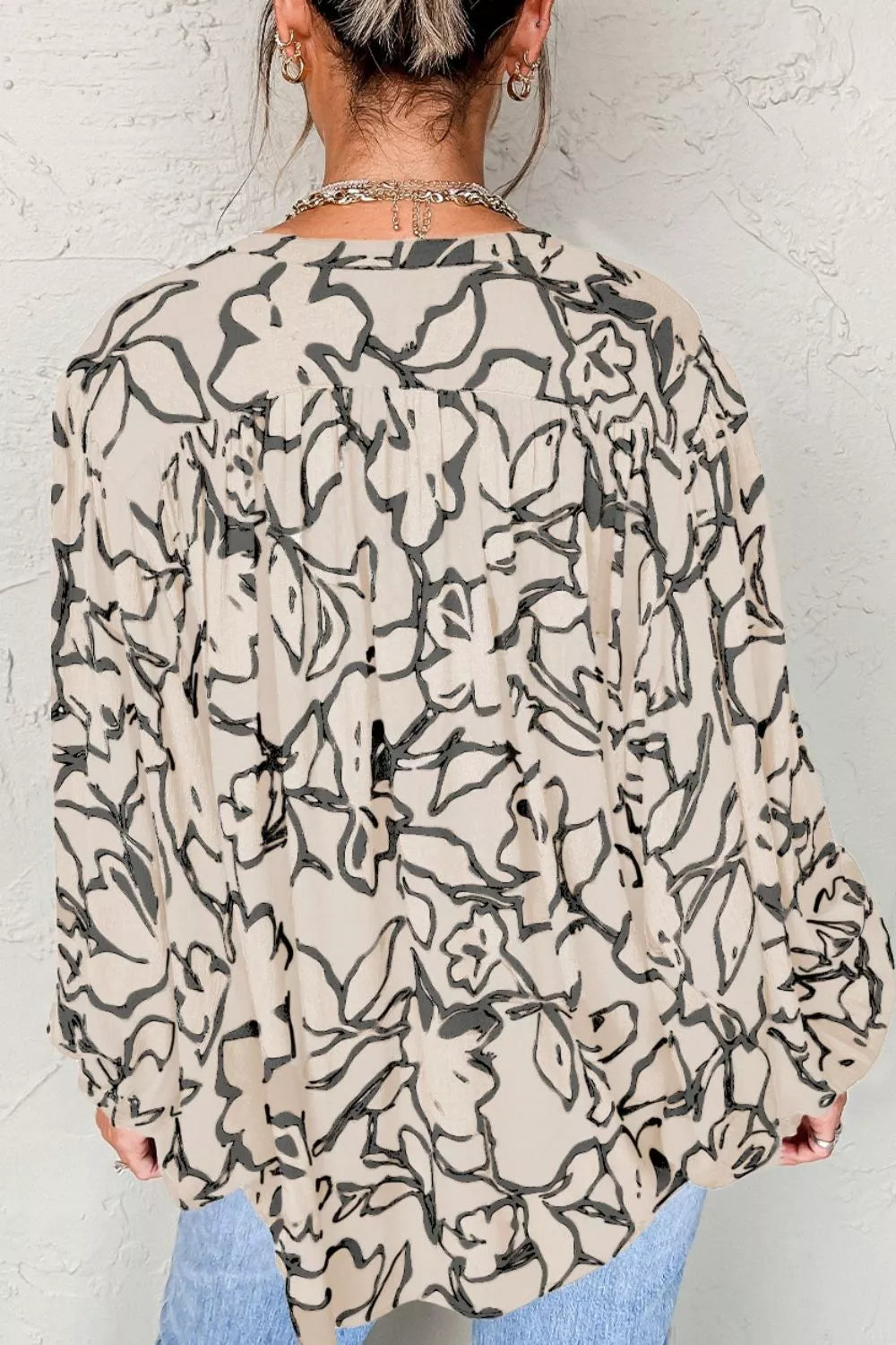 Floral Print Button-Down Shirt