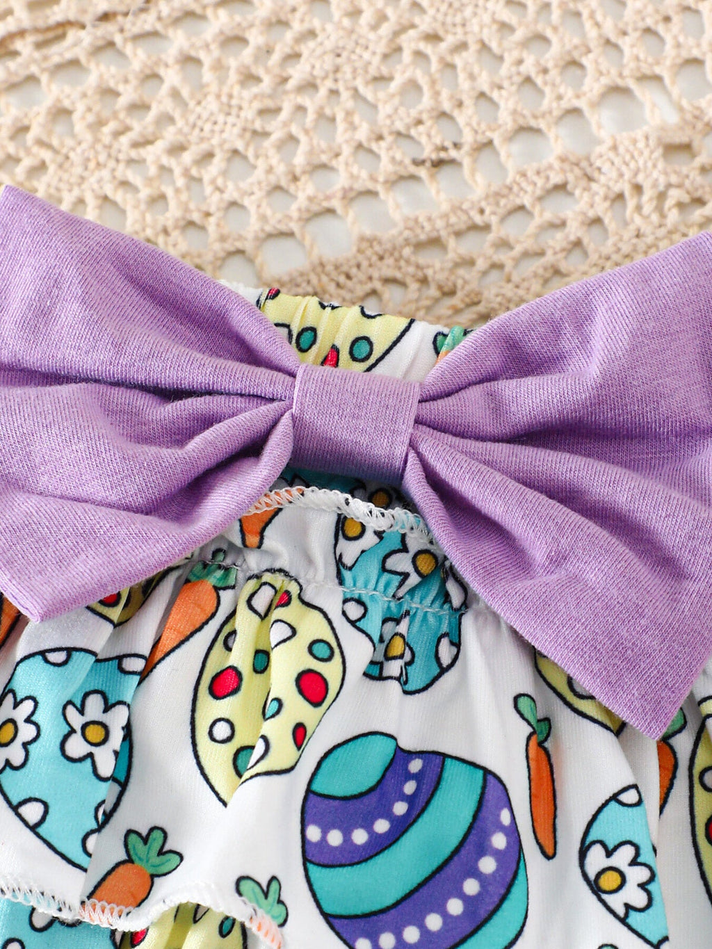 Children's Easter Graphic Bodysuit and Skirt Set with Headband