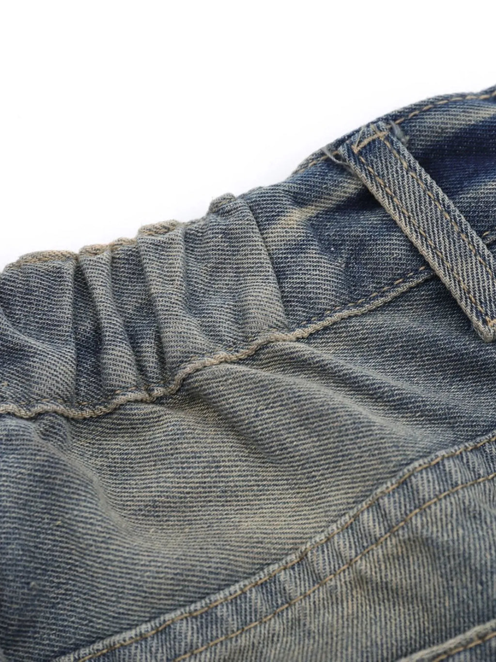 Men's Distressed Wide Leg Jeans