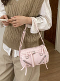 Adjustable Strap Leather Shoulder Bag