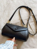 Vintage Style Flap Crossbody Bag