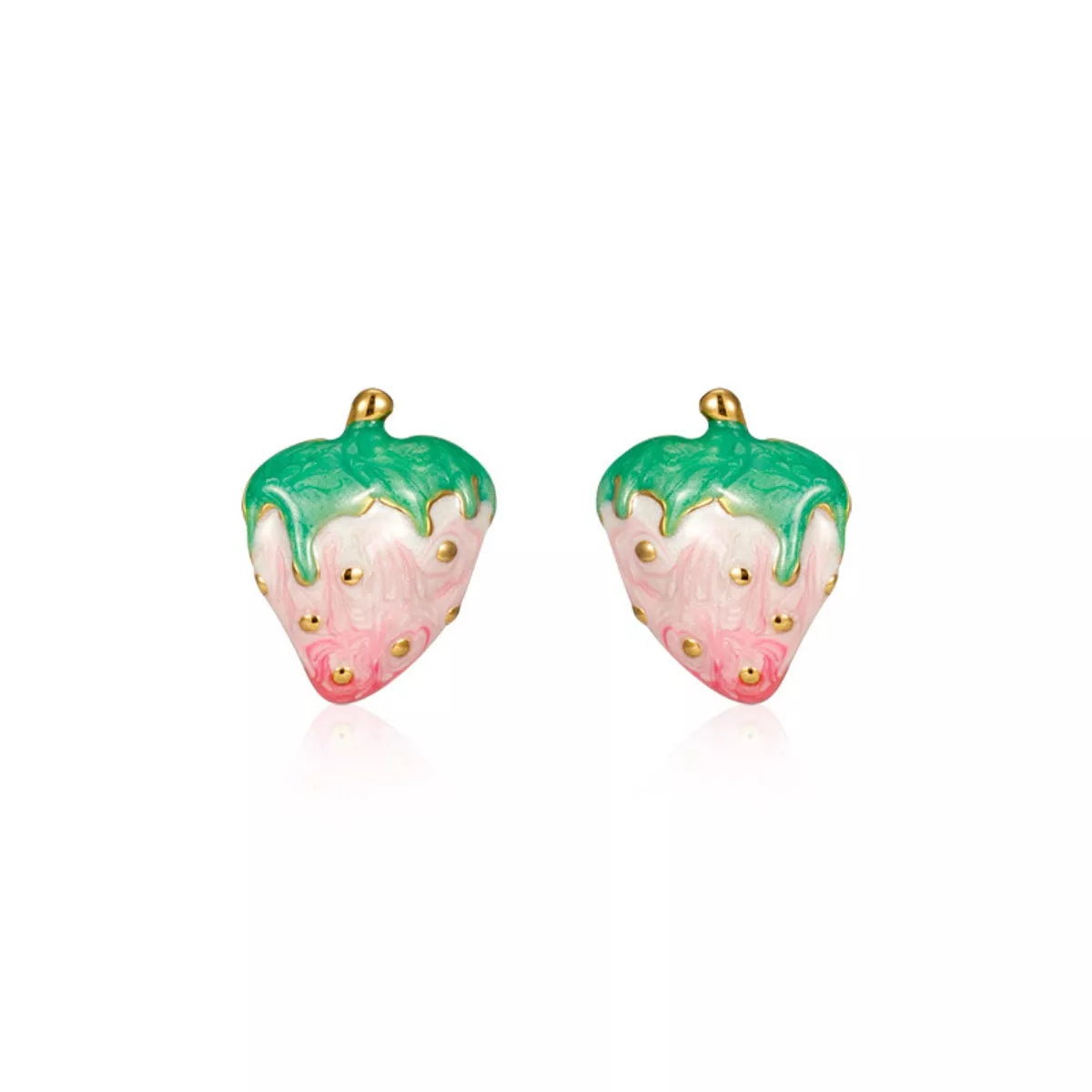 Colorful Strawberry Stud Earrings