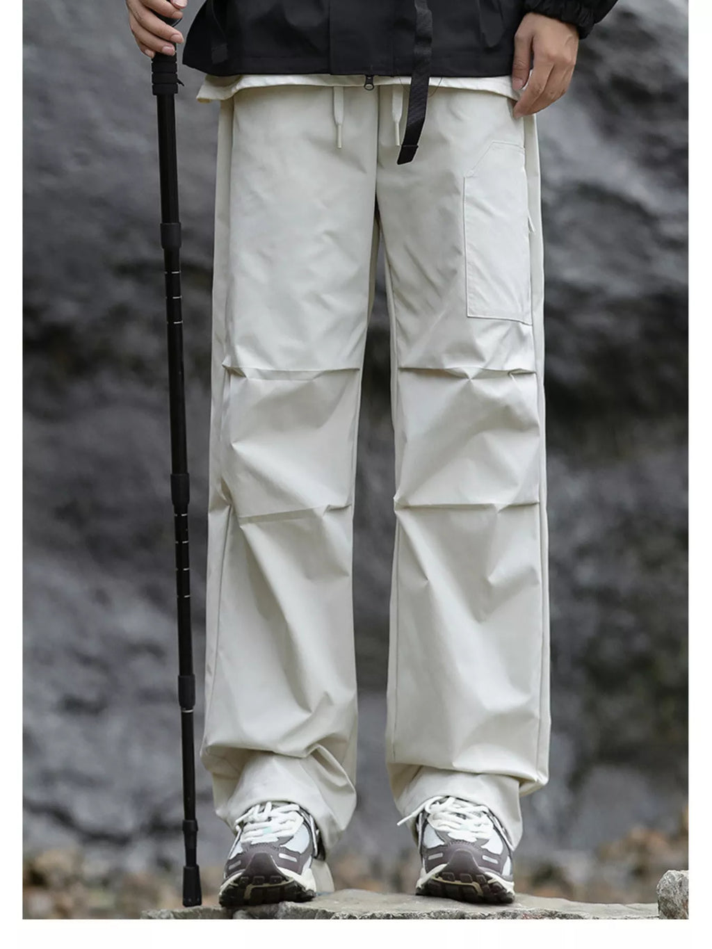 Men's Plus Size Loose Fit Multi-Pocket Cargo Pants