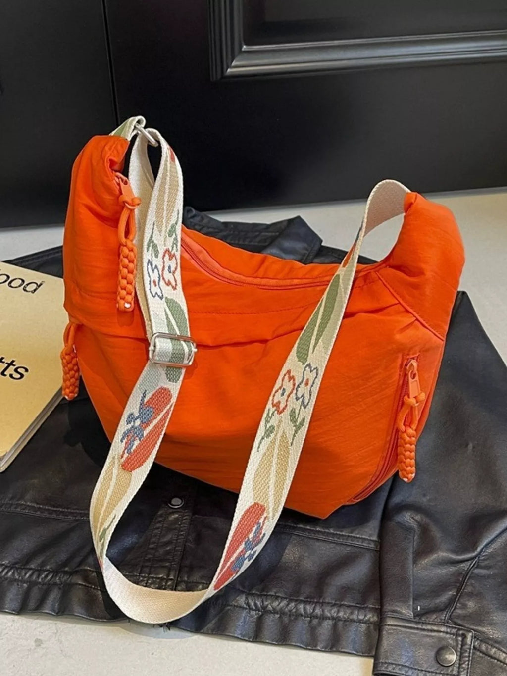 Adjustable Wide Strap Crossbody Bag