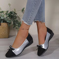 Bow Accent Two-Tone Slip-Ons