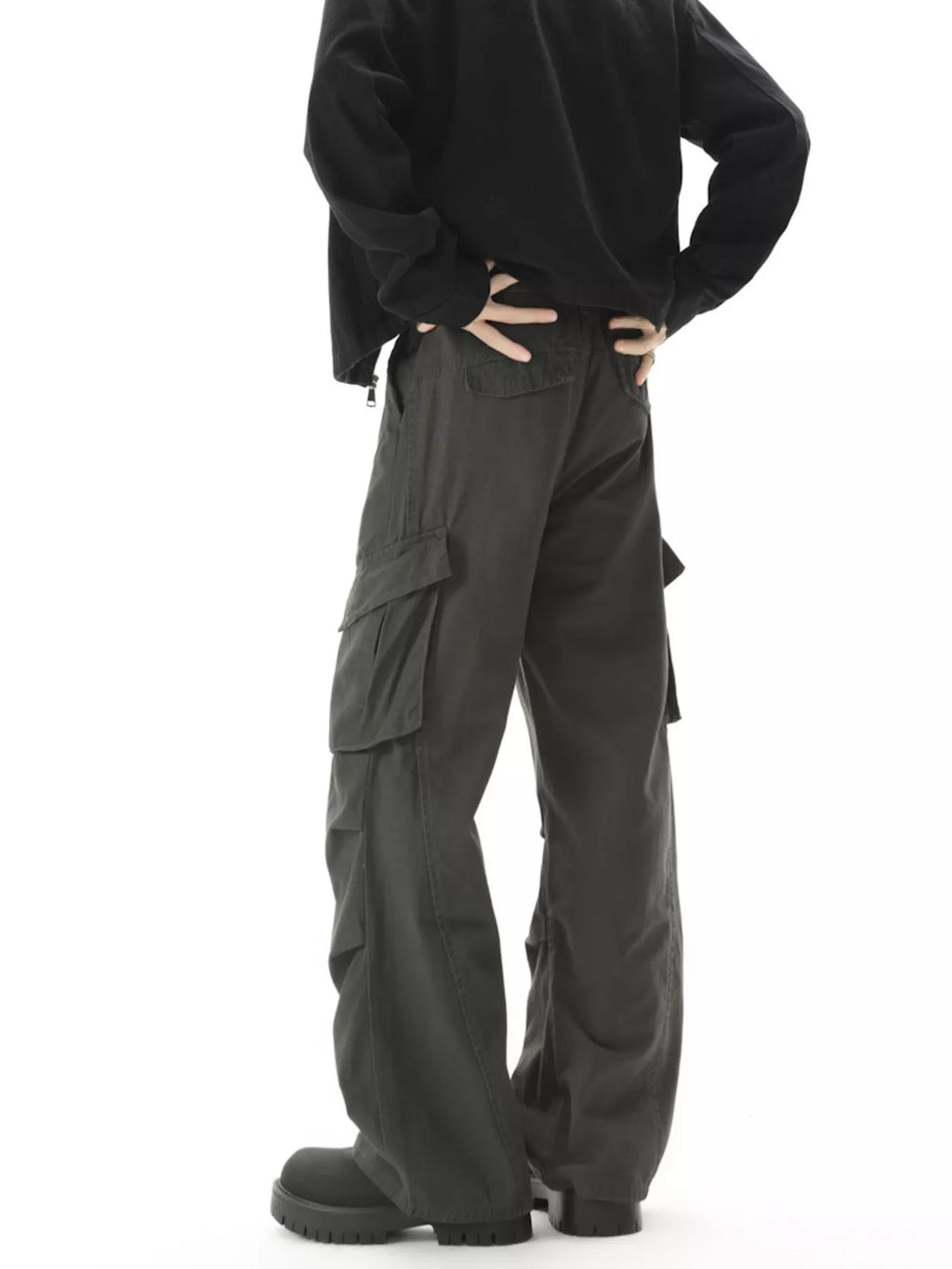 Men's Loose Fit Cargo Pants with Pockets