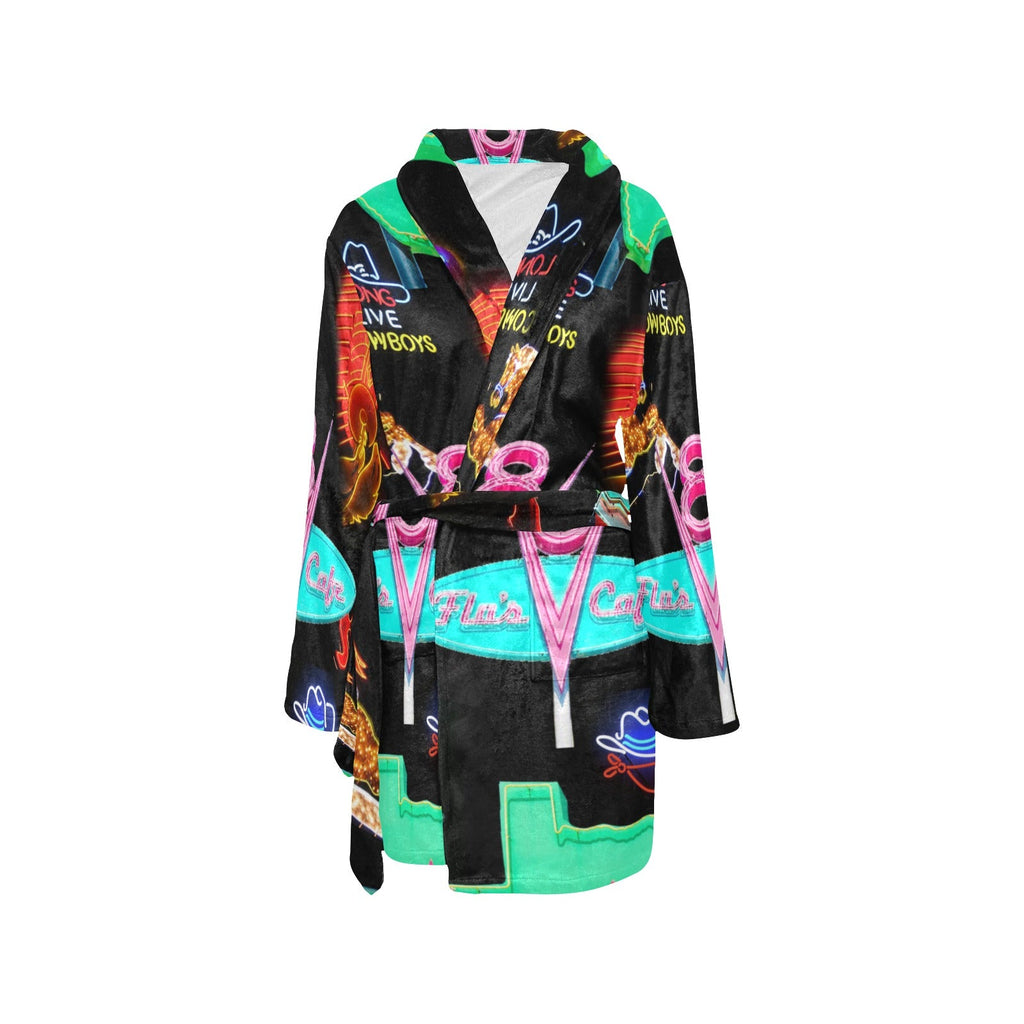 Baha Ranch Vegas Neon Women's Western Bath Robe