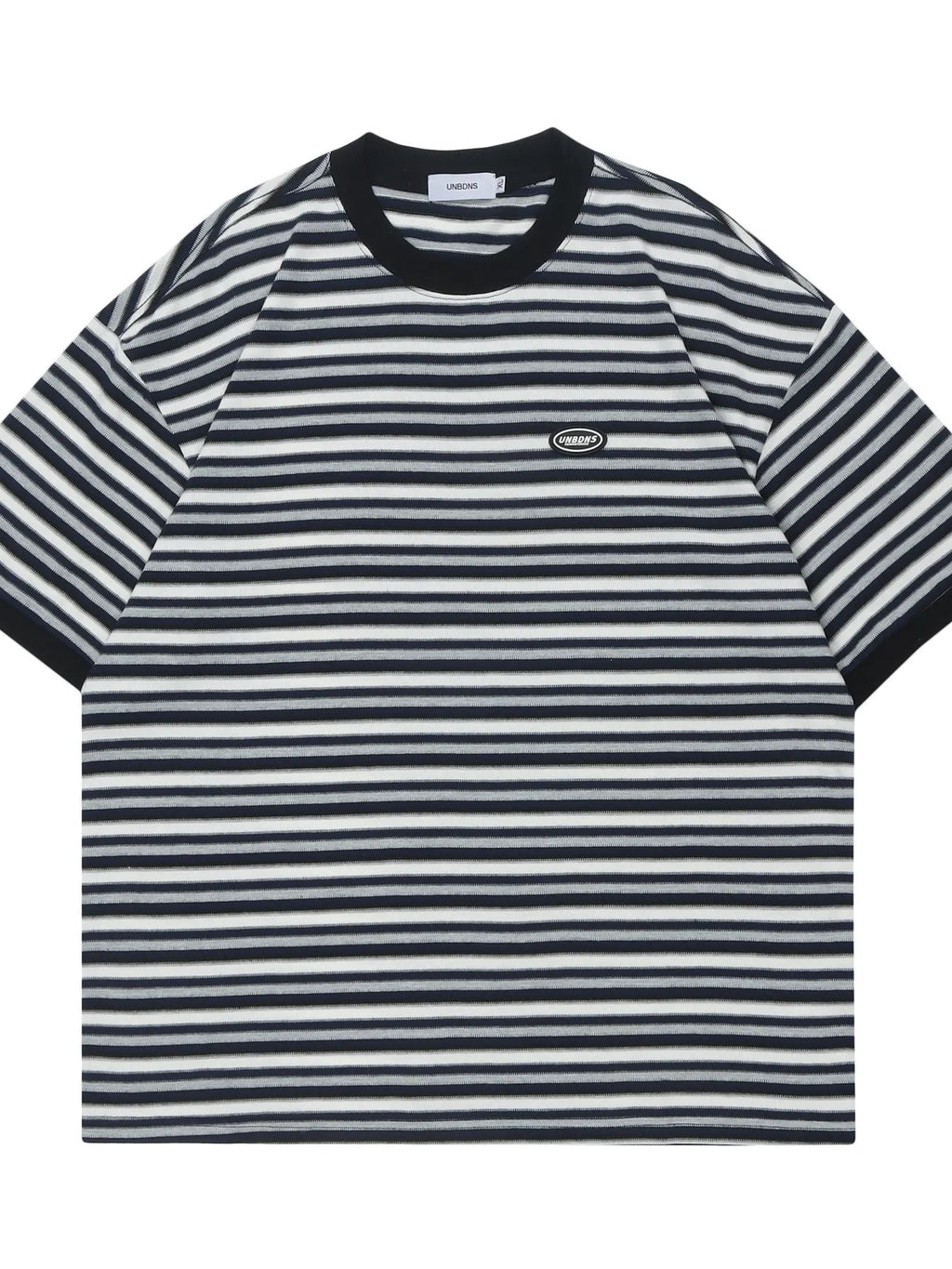 Men's Classic Striped Cotton Crew Neck T-Shirt
