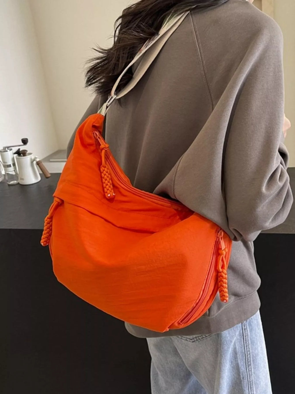 Adjustable Wide Strap Crossbody Bag