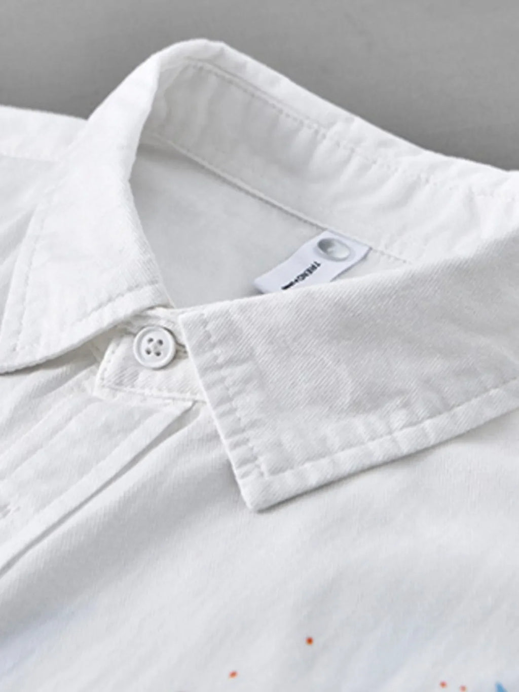Men's Plus Size Printed Button Up Short Sleeve Shirt