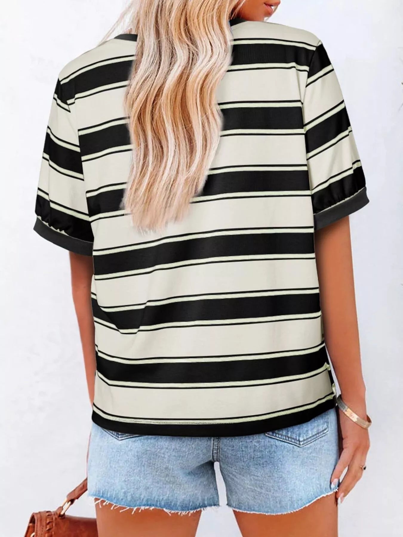 Striped Crew Neck T-Shirt