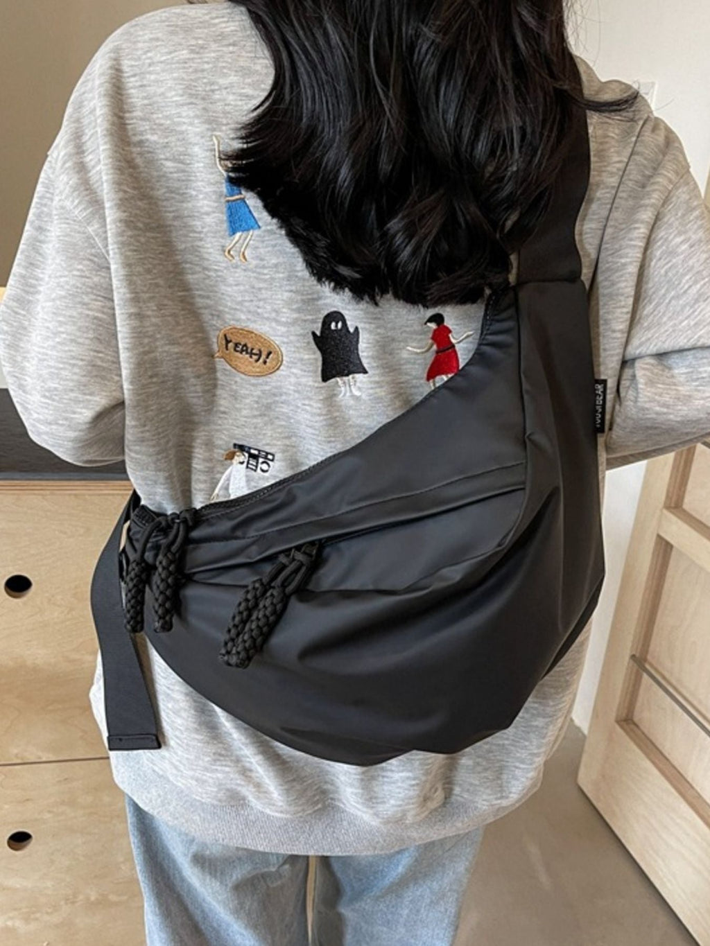 Casual Lightweight Nylon Crossbody Bag