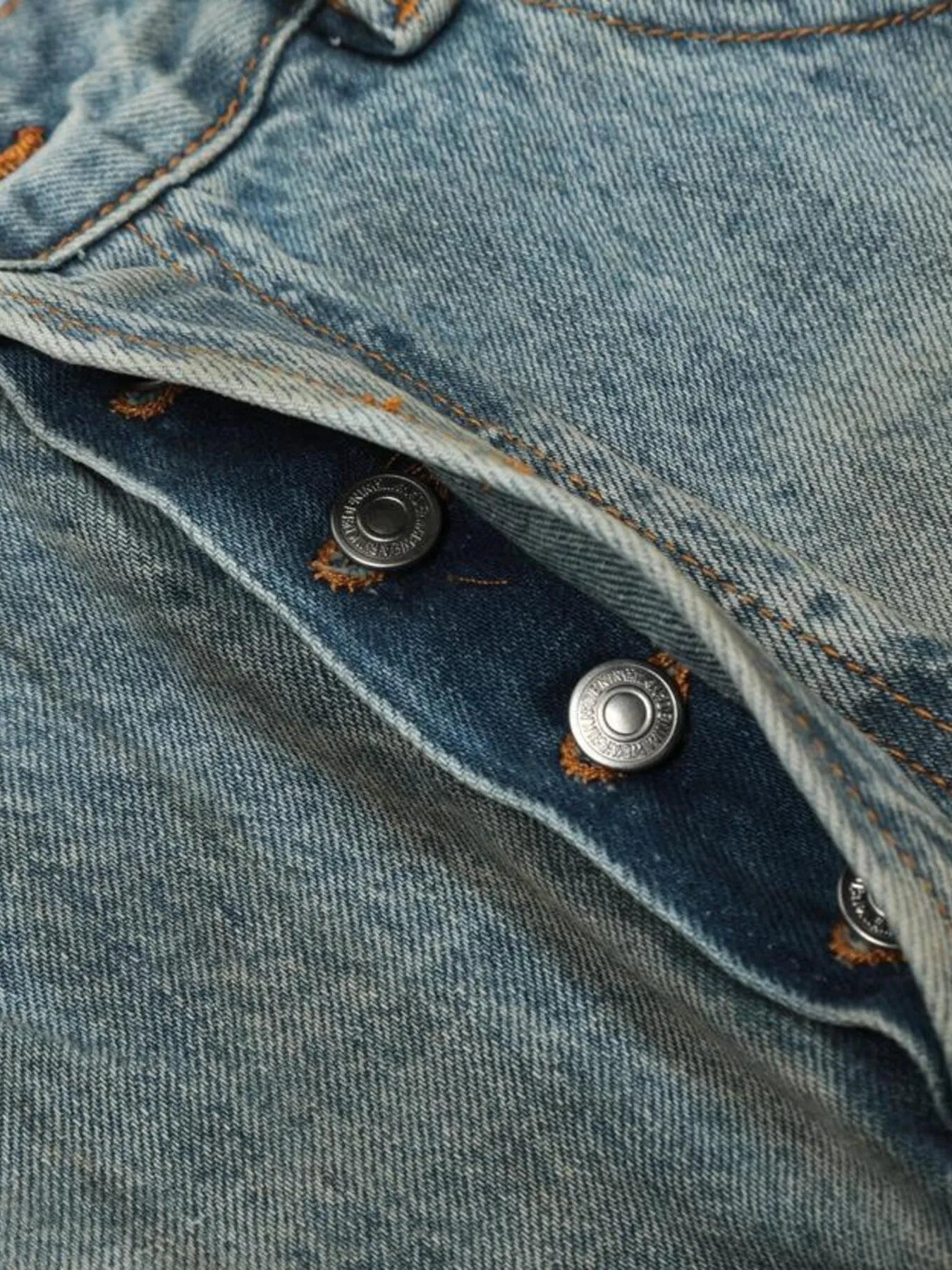 Men's Distressed Wide Leg Jeans