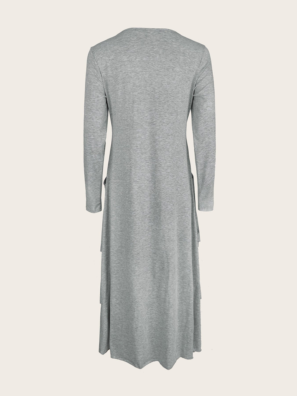 Full Size Heart-Decor Layered Midi Dress Plus Size