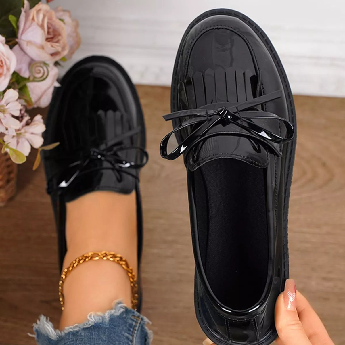 Round Toe Slip-Ons