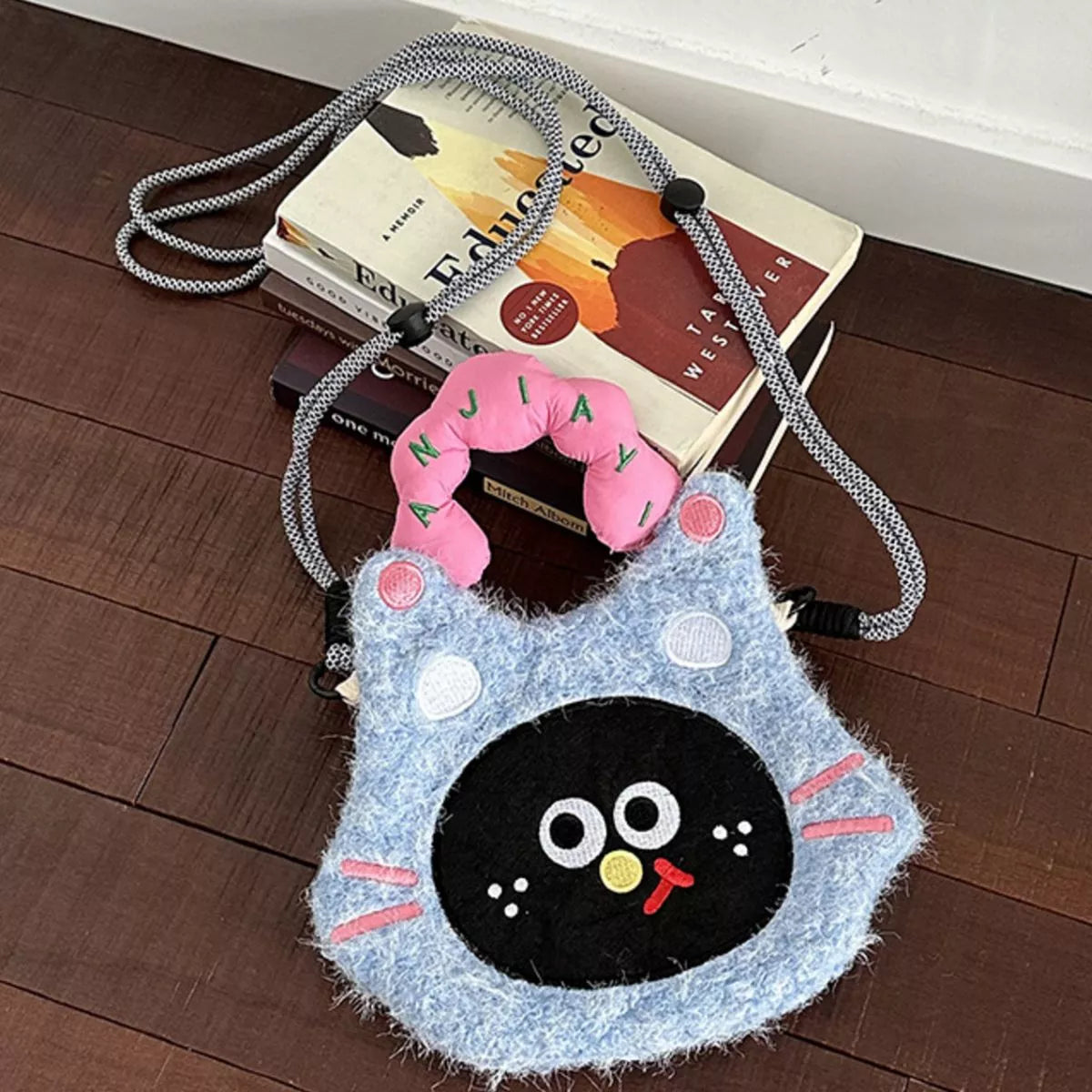 Cartoon Plush Crossbody Bag