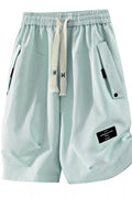 Men's Plus Size Drawstring Pocketed Shorts