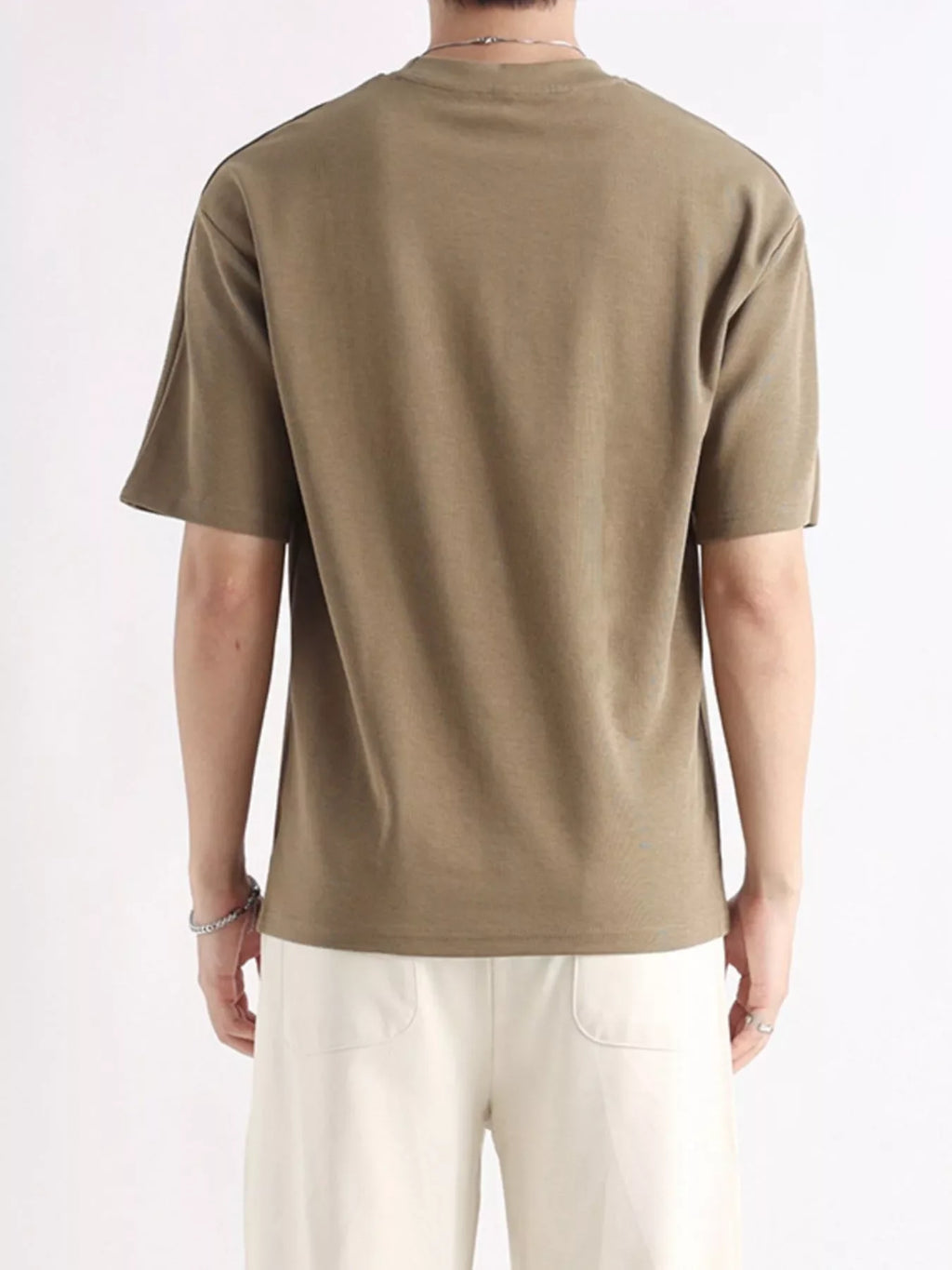 Men's Plus Size Relaxed Fit Solid Color T-Shirt