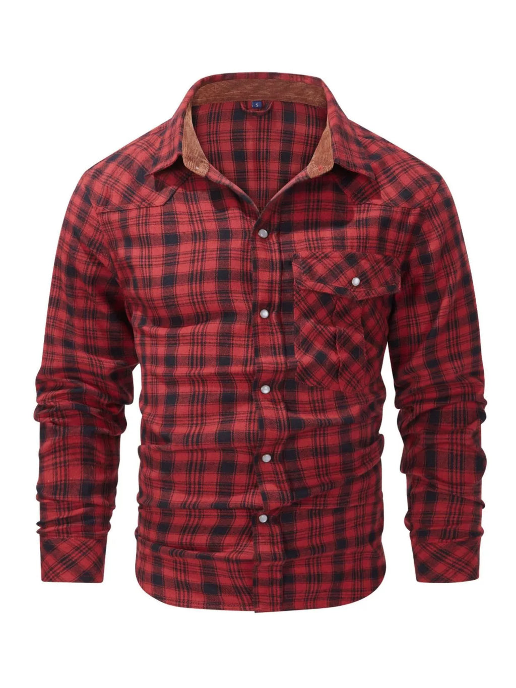Men's Vintage Plaid Button Up Shirt