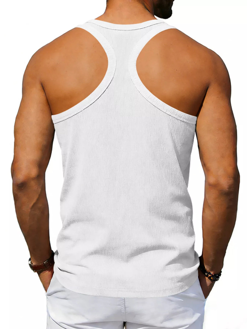 Men's Full Size Round Neck Tank Plus Size