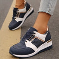 Round Toe Lace Up Sneakers