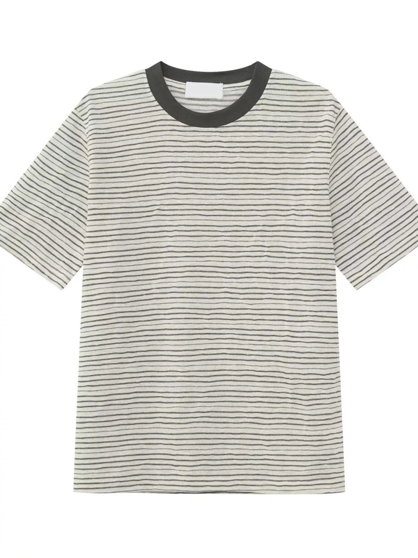 Men's Striped Crew Neck T-Shirt