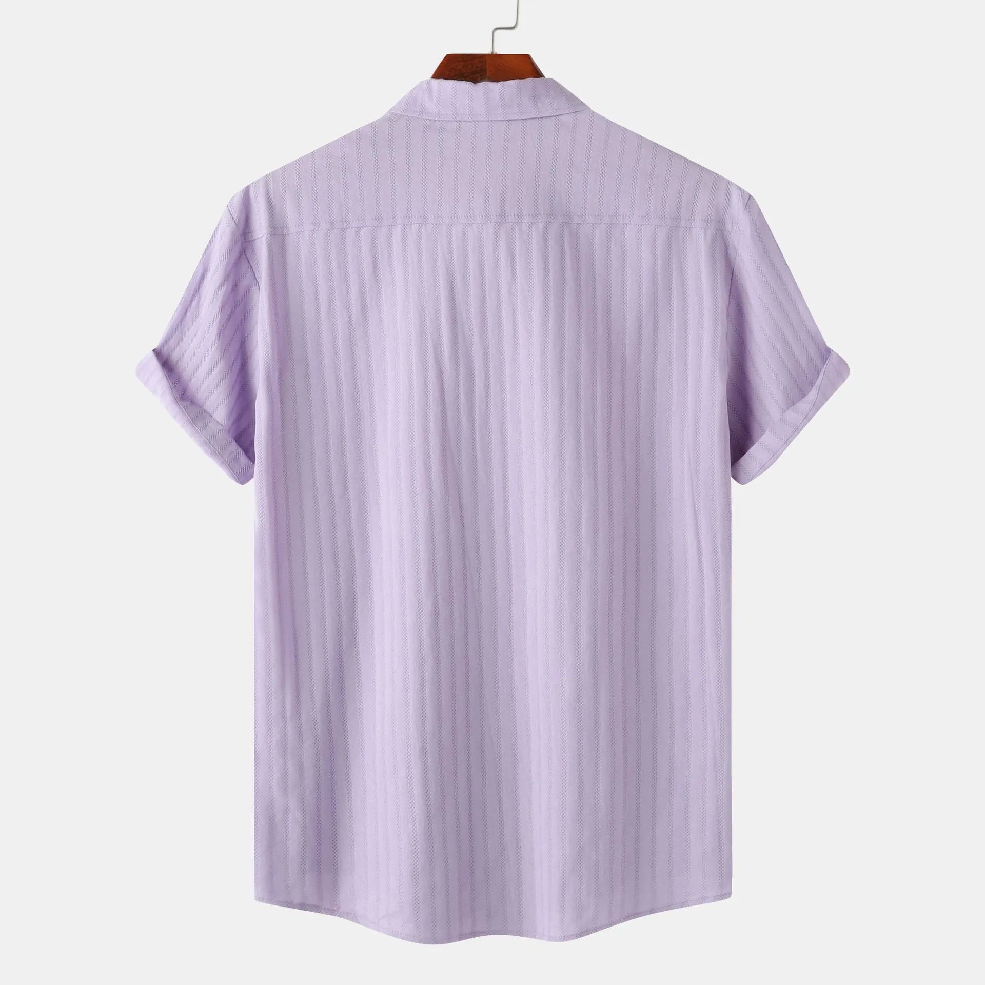 Men's Casual Short Sleeve Button Down Shirt