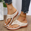 Casual Hollow-Out Thong Sandals