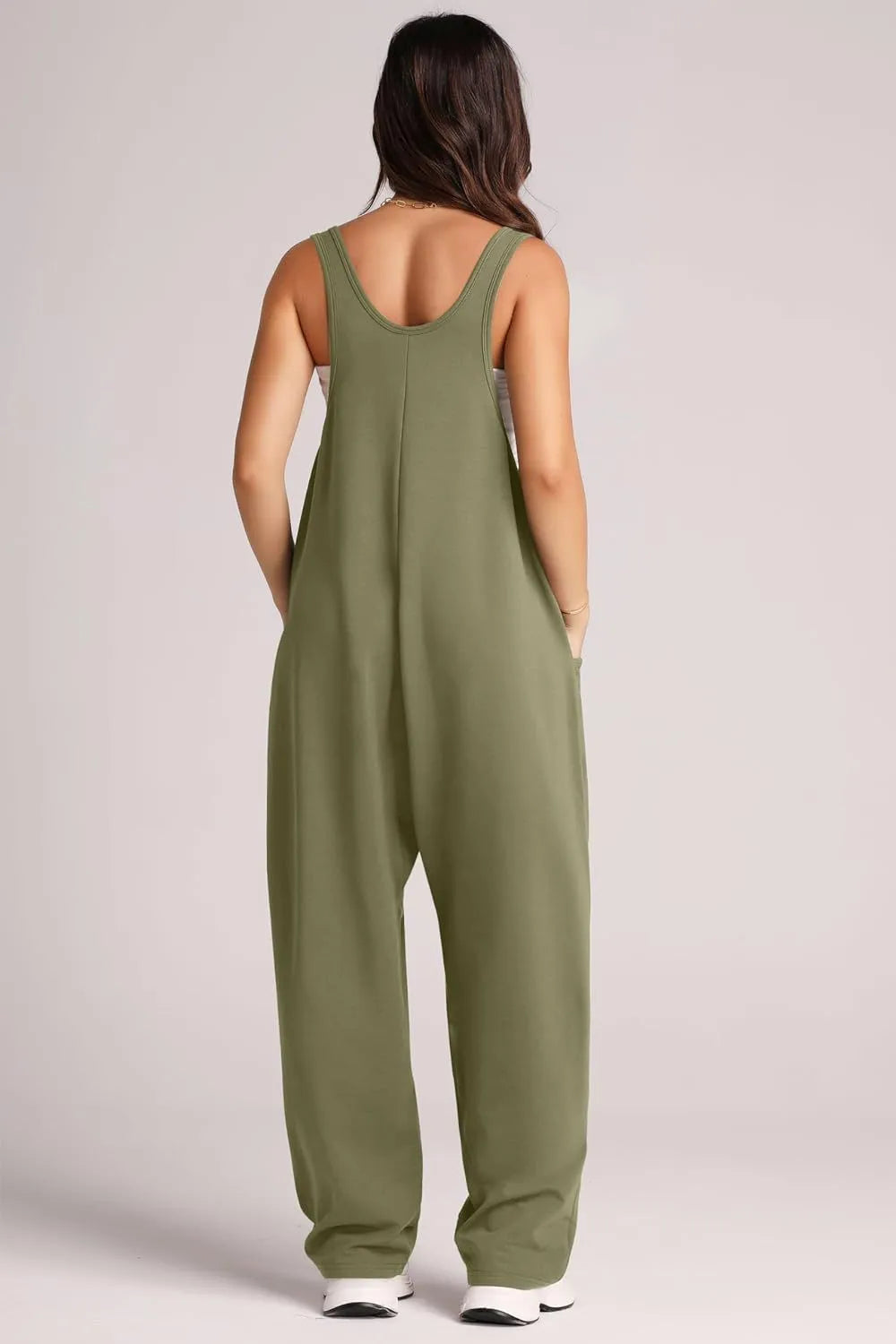 Lovelet V-Neck Wide Strap Overalls