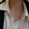 925 Sterling Silver Zircon Pendant Necklace