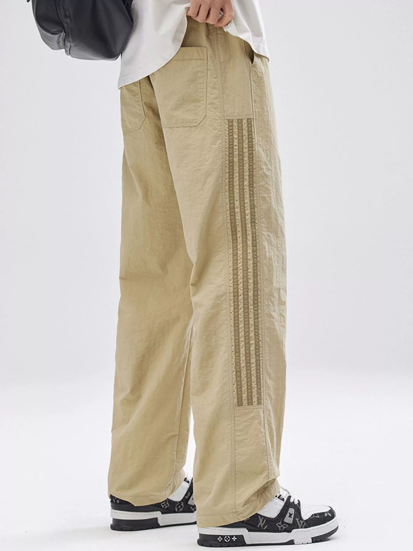 Men's Full Size Casual Loose Fit Drawstring Pants Plus Size