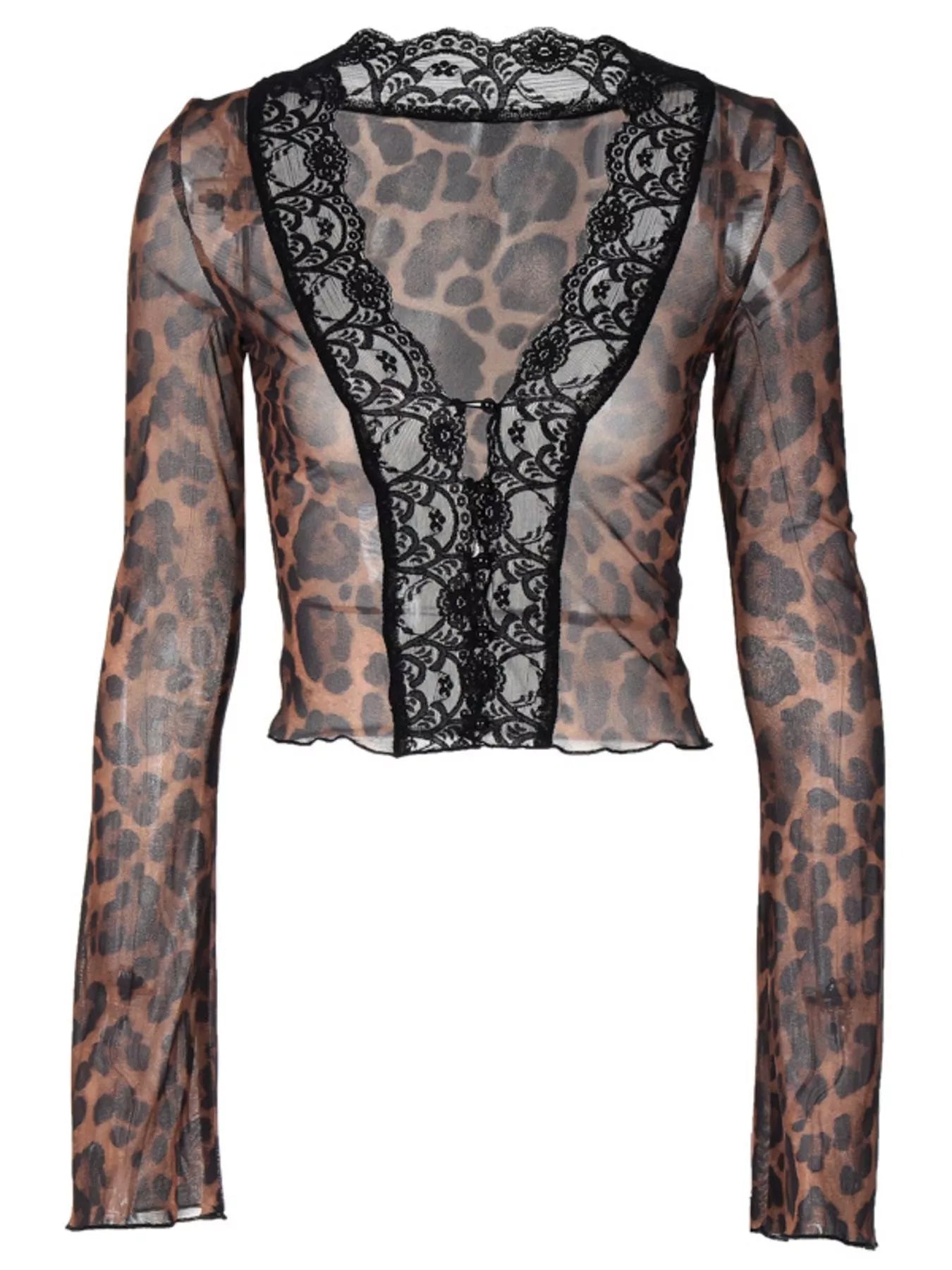 Lace Detail Long Sleeve Top