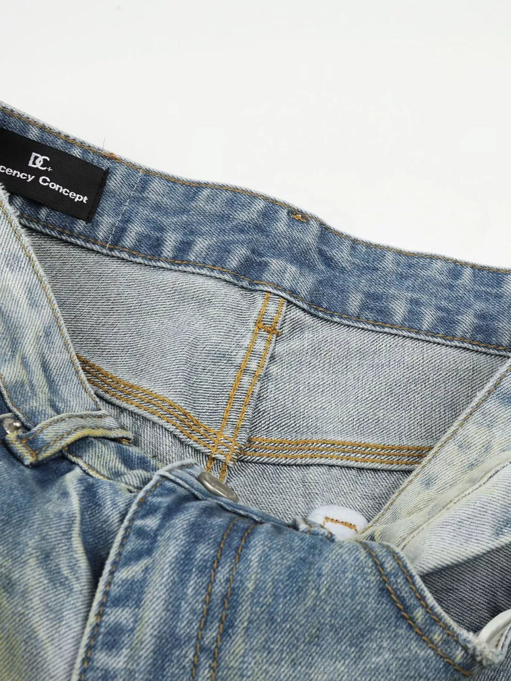 Men's Vintage Wash Wide Leg Jeans