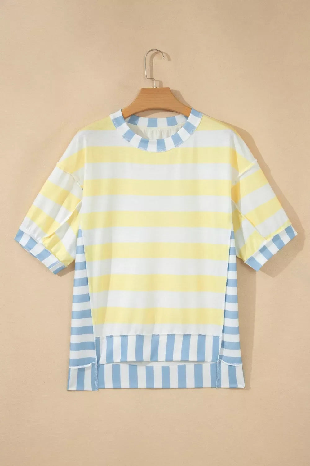 Striped Casual Half Sleeve Top
