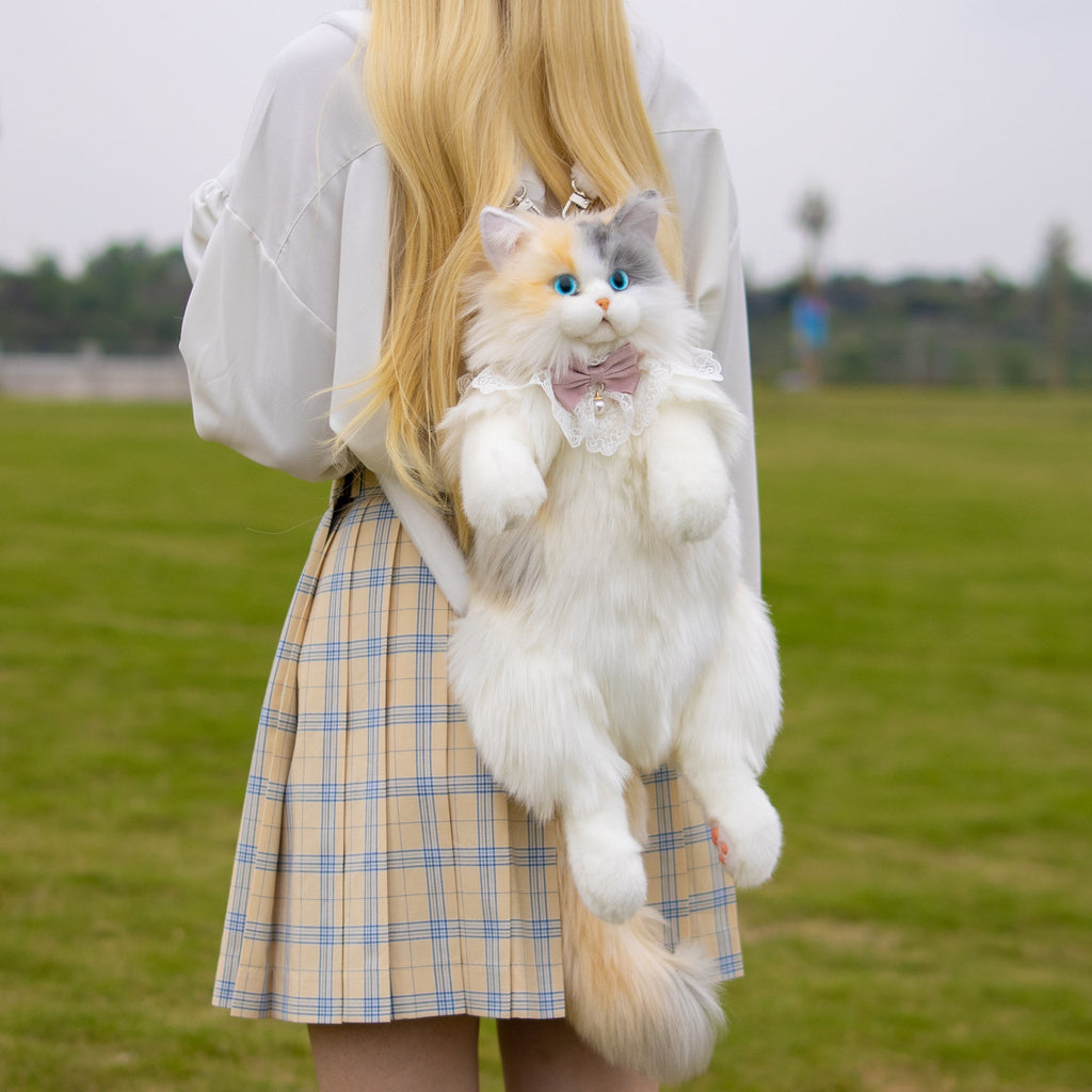 Fairy Light-calico Cat Backpack –Handmade Glowing Plush Gift
