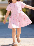 Children's Ice Cream Print Casual Dress