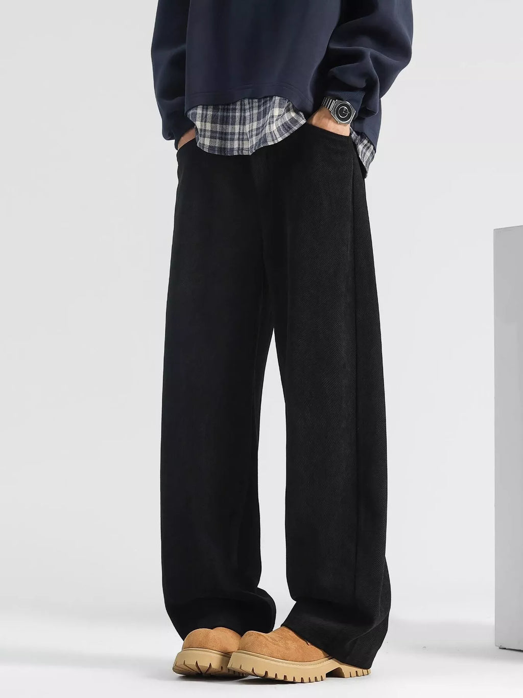 Men's Plus Size Loose Fit Corduroy Pants
