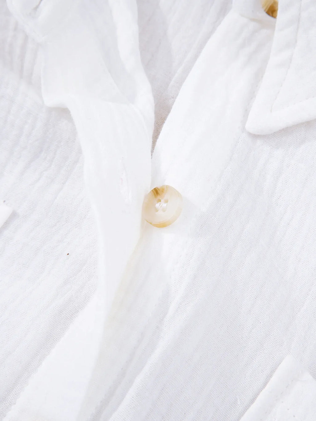 Lace Sleeve Button Down Shirt