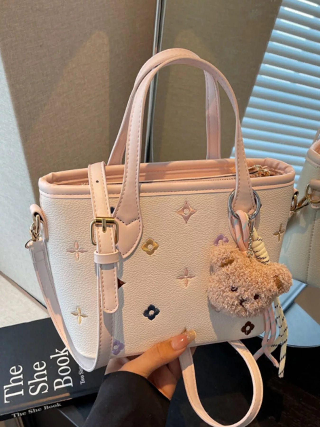 Embroidered Pattern Crossbody Bag