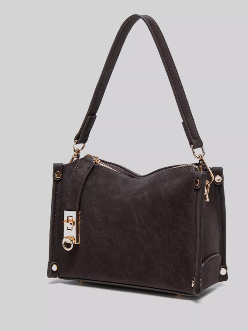 PU Leather Crossbody Bag with Adjustable Strap